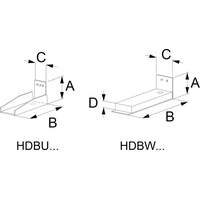 Ede - simpson strong-tie SST Zuganker Unterteil HDBW200G