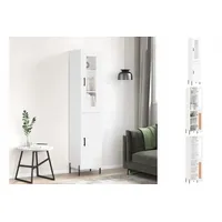 VidaXL Highboard Weiß 34,5x34x180 cm Holzwerkstoff