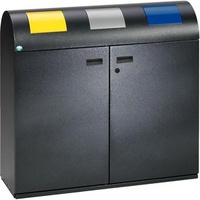 VAR Mülleimer WS 100R 80 l Antik-Silber