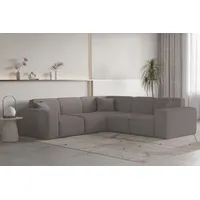 Fun Möbel Ecksofa Designersofa CELES PREMIUM Stoff Ascot Bukla