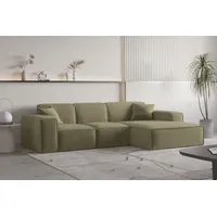 Fun Möbel Ecksofa Olivgrün, Ottomane Rechts & Couches, Wohnlandschaften,