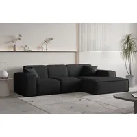 Fun Möbel Ecksofa Schwarz, Ottomane Rechts & Couches, Wohnlandschaften,