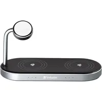 Verbatim Kabelloses Ladegerät - 3-in-1 + AC-Netzteil