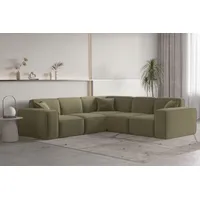 Fun Möbel Ecksofa Designersofa CELES PREMIUM Stoff Opera Velvet
