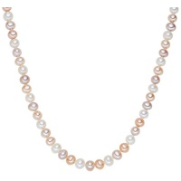 VALERO PEARLS Perlen-Kette Sterling Silber Süßwasser-Zuchtperle in 50 cm