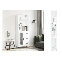 VidaXL Highboard Weiß 69,5x34x180 cm Holzwerkstoff