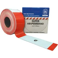 Kelmaplast Absperrband 500 m x 8 cm Rot/Weiß
