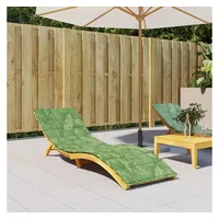 VidaXL Sonnenliegen-Auflage Blattmuster Oxford-Gewebe