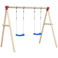 VidaXL Schaukelsitze mit Seilen 2 Stk. Blau 38x16 cm