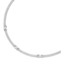 Smart Jewel Collier edel mit Zirkonia, Silber 925 45