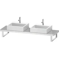 Duravit L-Cube Konsole LC101C00707 Stärke 4.5 cm, betongrau matt,