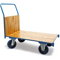 Wiltec Plattformwagen bis 600 kg 100x60 mm, Transportkarre mit