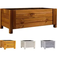 BooGardi Blumenkasten aus Holz · 4 Farben und 2