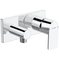 Hansa HANSASTELA Fertigset Duscharmatur Einhebelmischer, Wandanschlussbogen, 44569573