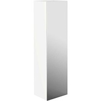 EMCO evo Hochschrank 1500mm, mit Doppelspiegeltür, weiss hochglanz /