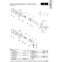 Ideal Standard JADO Rosette JES, quadratisch, F960897AA Auslauf-Wand-WT, Chrom
