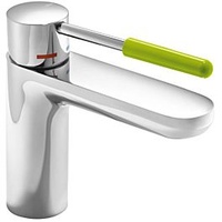 Hewi AQ Waschtischarmatur AQ1.12M1024074 verchromt, Griff apfelgrün, rund, Ausladung