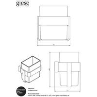 Giese Gifix Tono Glashalter Wandmodell
