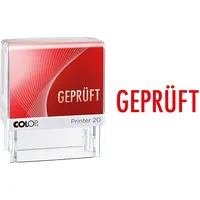 Colop Printer 20 GEPRÜFT, rot, für sofortigen Einsatz. Fertigstempel