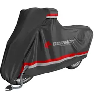 Germot Premium, Abdeckplane - Schwarz/Grau/Rot - XL