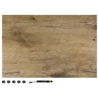 Navaris Magnettafel Memoboard Dark Wood, 60 x 40 cm,