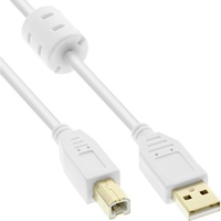 InLine InLine® USB 2.0 Kabel, A an B, weiß