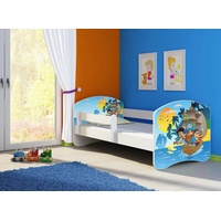 Clamaro Kinderbett, Babybett 70x140, 80x160, 80x180cm Juniorbett, Kind, Motiv,