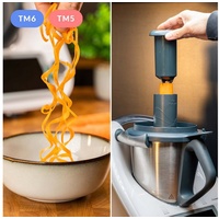 Mixcover Spiralschneider Gemüsenudeln schneiden kompatibel mit Thermomix TM6 TM5