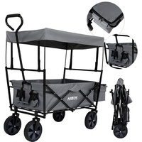 Arebos Bollerwagen mit Dach ECO