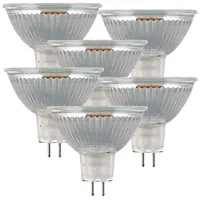 Luminea 6er-Set LED-Glas-Spots, GU5.3, 3 W (ersetzt 25 W),