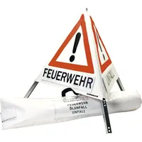 Dönges Klett-Faltsignal, 900 mm, Tagesleuchtfarbe, ohne