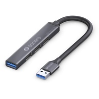 Sonero USB-Hub, 4-Port Verteiler, 1x 3.2 Mit 5 GB/s,