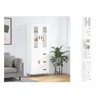 VidaXL Highboard Weiß 69,5x34x180 cm Holzwerkstoff