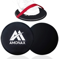 Amonax Gleitscheiben Fitness Doppelseitige Slider-Übung core fitness Scheibe Gym