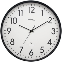 Technoline Funkwanduhr WT8998, 50 cm, Bahnhofsuhr, XXL Wanduhr, Schwarz