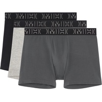 HOM Pants, Kurz, 3er-Pack, Logo-Bund, für Herren, schwarz/ grau,