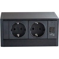 EVOline R-Dock Steckdosenelement 2 x Schuko, USB-A, - C