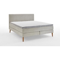 Meise Möbel Linea Boxspringbett Holzfuß/Stoff Poso 100% Polyester -