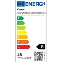 Xenon LED Wandleuchte Leuchtstab weißes Kabel mit Schalter 18