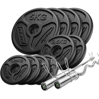 Marbo Sport Set 55kg | olympische Langhantelstange 180 cm