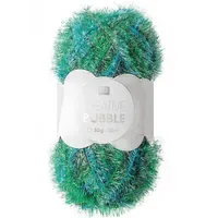 Rico Design Häkelgarn Bubble Print Grün Mix 90 m