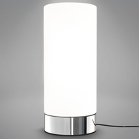B.K.Licht - Touch, Dimmbar, E14 Fassung, Glas weiß,