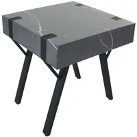 MCW Beistelltisch L54 Marmor-Optik grau
