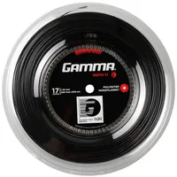 Gamma Tennissaite Moto (Haltbarkeit+Spin) schwarz 200m Rolle