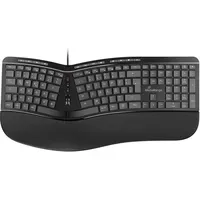 MediaRange Ergonomische Multimedia-Tastatur DE