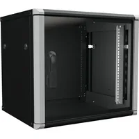Enoc Wandschrank 9HE 2tlg. sw 19"600x500x535mm W2 9-65-S