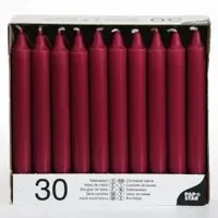 Papstar Tafelkerzen 30 St. Ø 2,1 cm bordeaux
