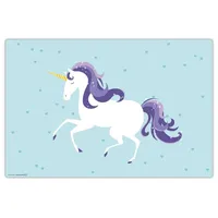 Cover-your-desk.de Schreibtischunterlage Einhorn Hellblau“ Grösse 60x40 cm | Gr.: