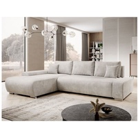 Juskys Sofa Iseo mit Schlaffunktion - Stoff Couch L