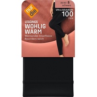 NUR DIE Leggings Wohlig-Warm Damen, schwarz, 40 - W29/L32